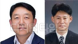 좌측부터 홍순광 마케팅부문장,문연우 농업보험부문장.